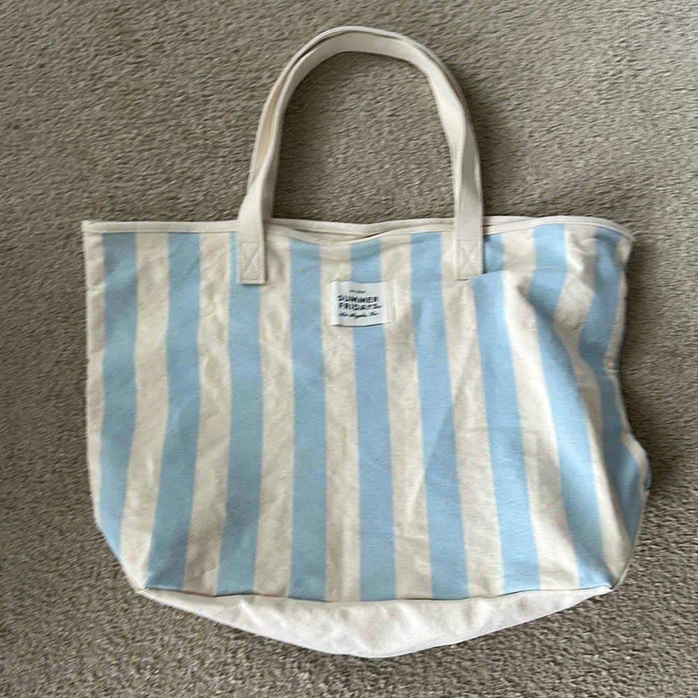 Summer Fridays 🩵 Travel Tote Bag in Jet Lag Blue NEW